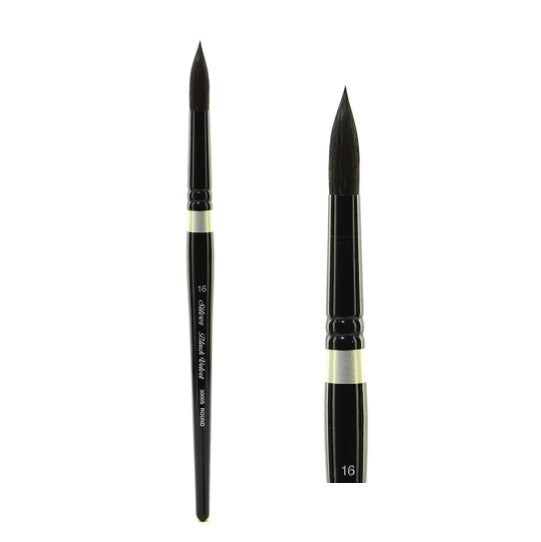 Silver Brush Black Velvet Brush - Round, Size 8